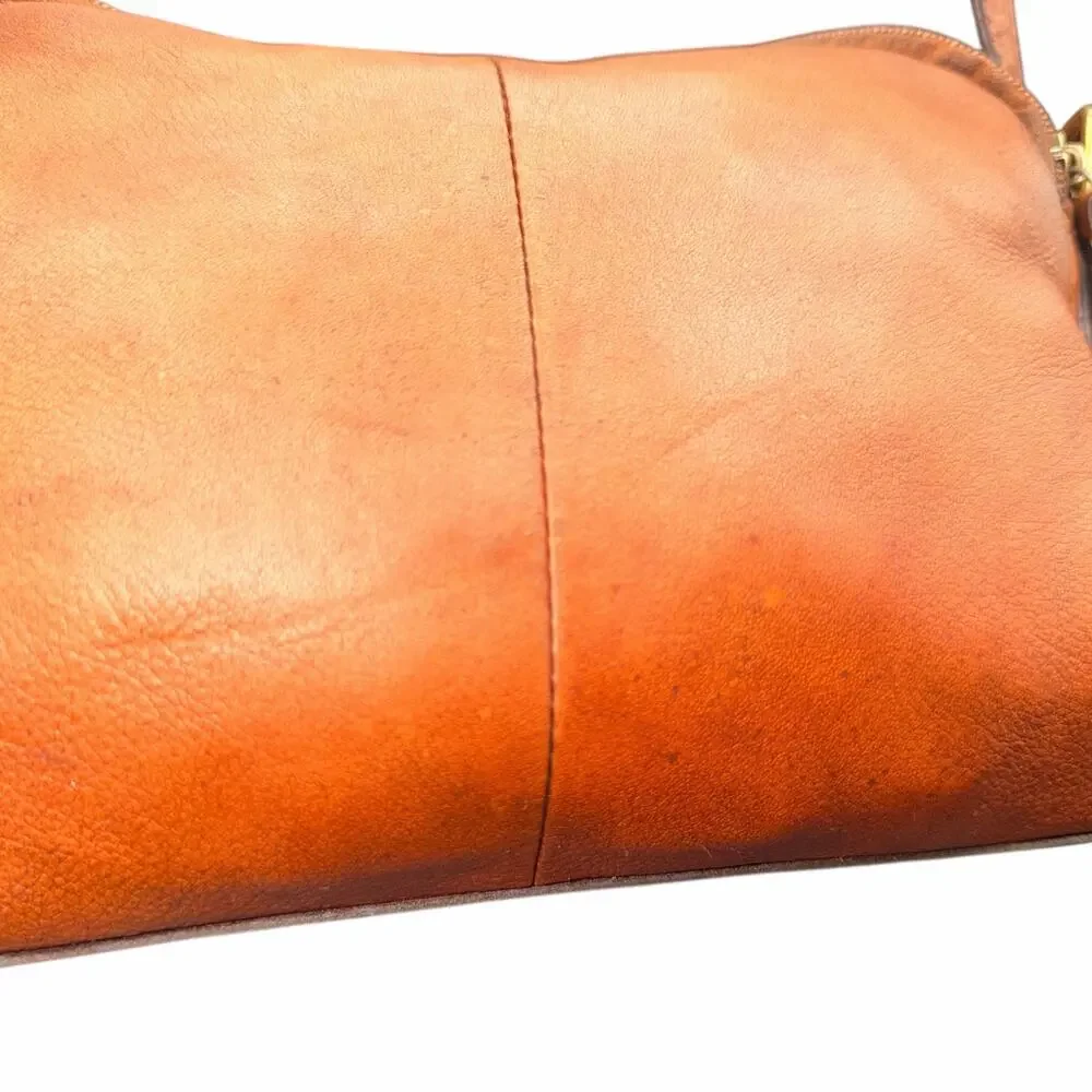 Born Brown Leather Crossbody Bag Small Vintage Boho Adjustable Strap
